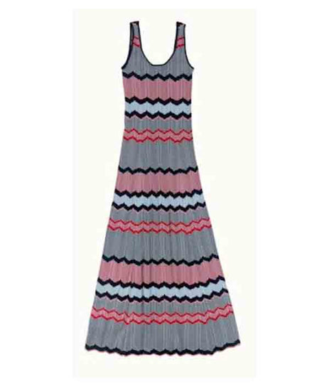 Valentina Dress - Zig Zag Stripe