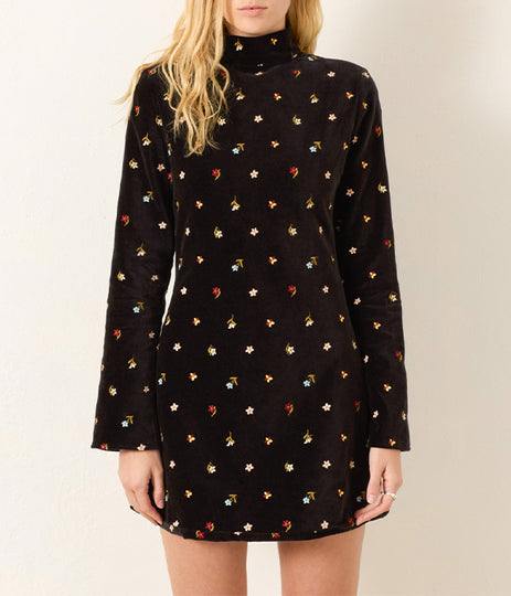 Romy Dress - Black Onyx Bouquet